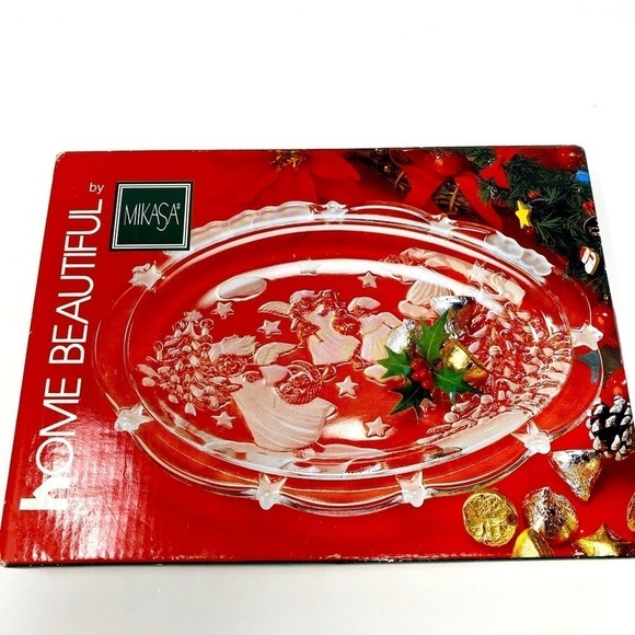 NEW - Mikasa Festive Time Holiday Sweet Dish - Picture 1 of 6
